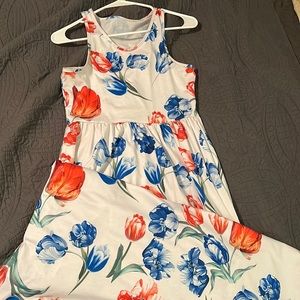 Flower maxi dress